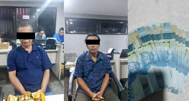 Polres Pelabuhan Tanjung Perak Surabaya Tangkap Pengedar Uang Palsu Tersangka uang palsu