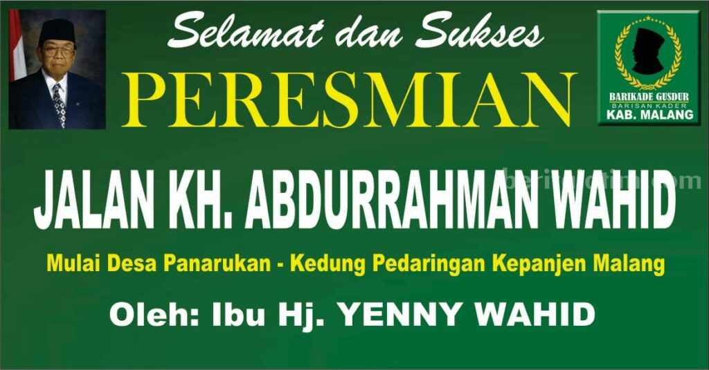 nama jalan di malang