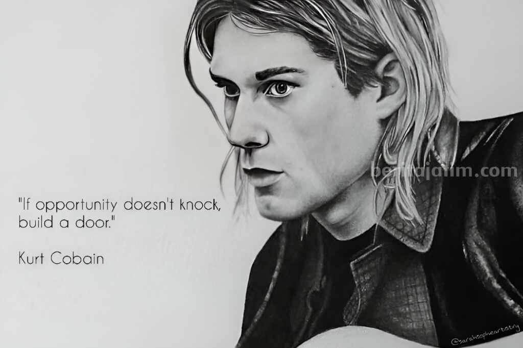 Potret Kurt Cobain dalam sebuah fanart. (Sumber foto: Instagram: kurtcobain)