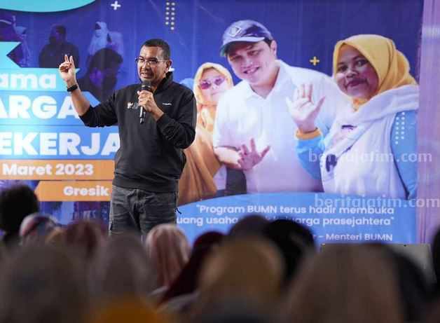 Keluarga pekerja BUMN mendapat pengarahan dari Staf Khusus III Menteri BUMN Arya Sinulingga