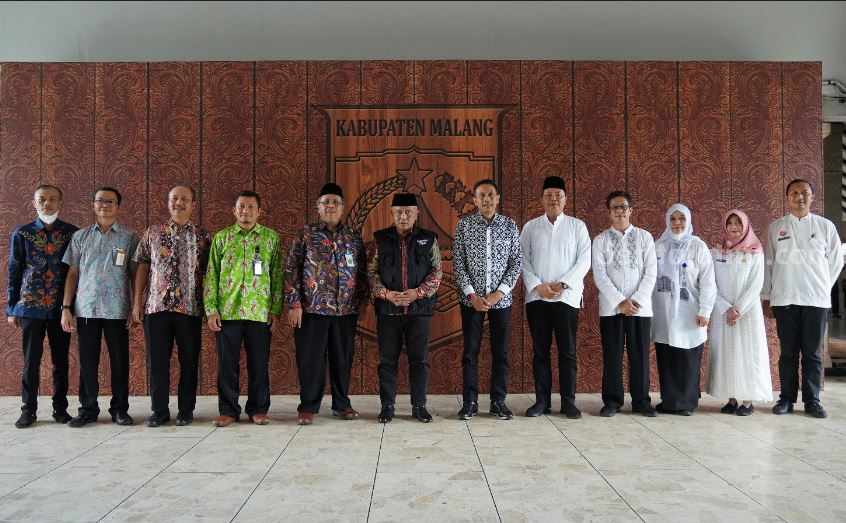 Bupati Malang HM Sanusi bertemu DJP III Kanwil Jatim di Pendopo Kabupaten Malang.