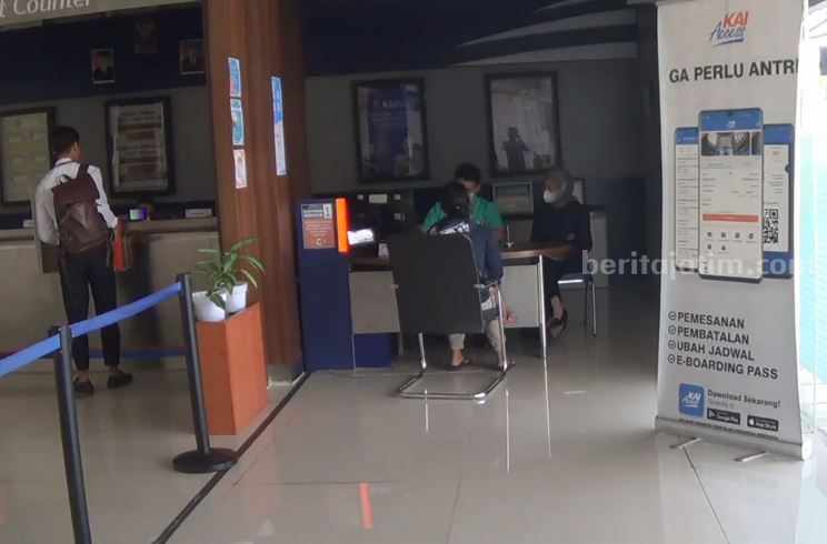 Stasiun Kota Blitar menjadi salah satu stasiun yang akan dilewati oleh 7 rangkaian kereta api tambahan selama mudik Lebaran tahun 2023.
