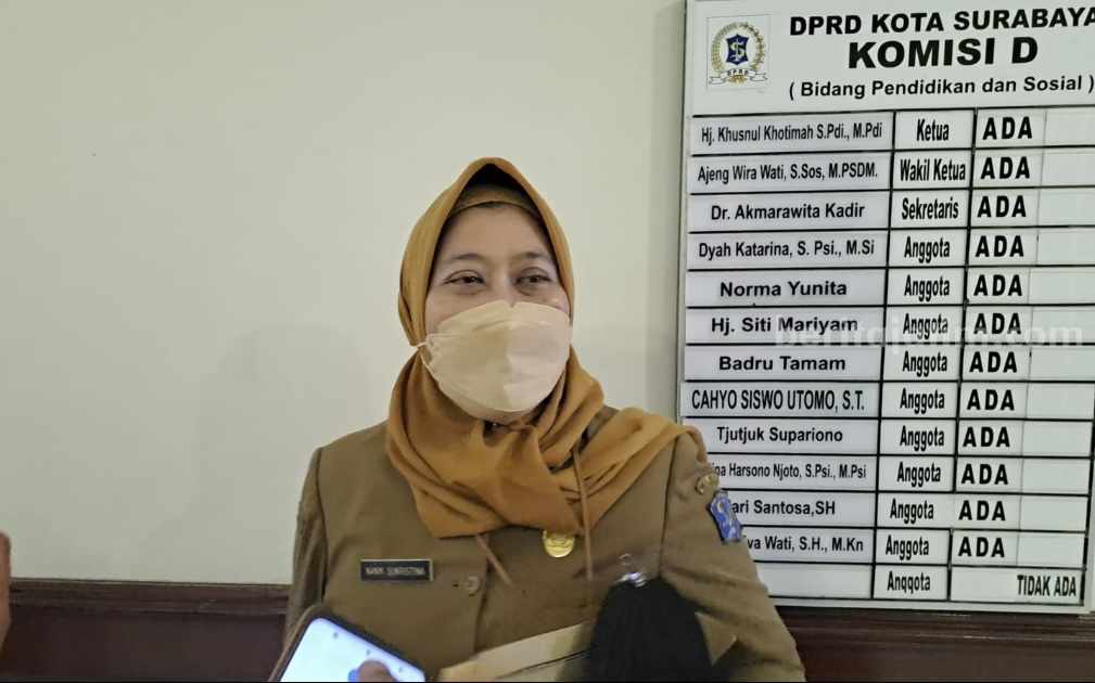 Kepala Dinas Kesehatan (Dinkes) Kota Surabaya Nanik Sukritisna.[foto/ademasrio].