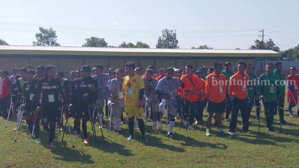 Enam tim ikut serta dalam turnamen sepak bola amputasi Piala Bupati Jember, 15-19 Maret 2023