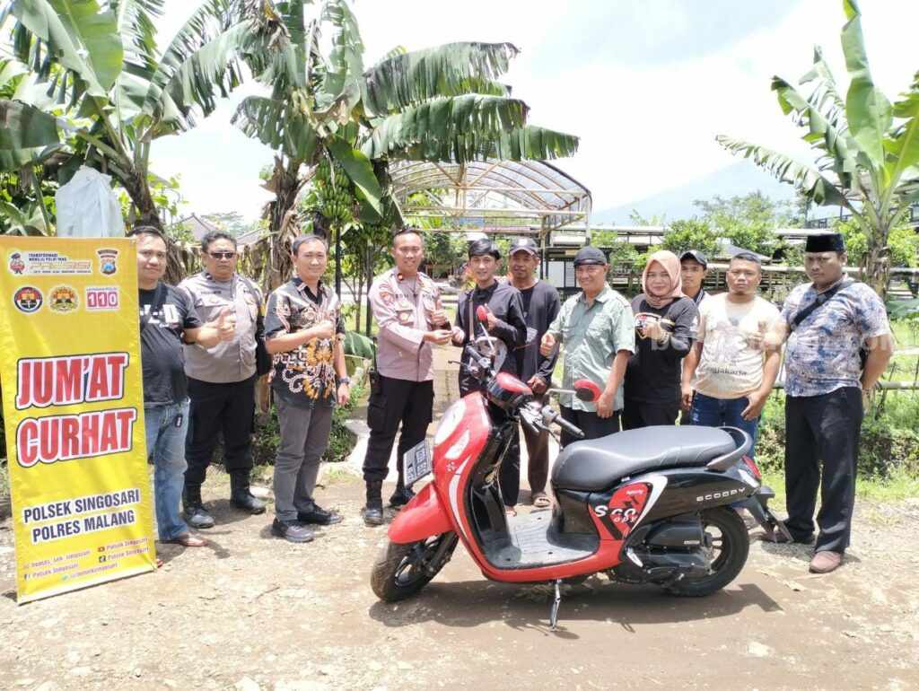 Polres Malang Kembalikan Motor Hilang Dicuri Pada Pemiliknya Motor Hilang