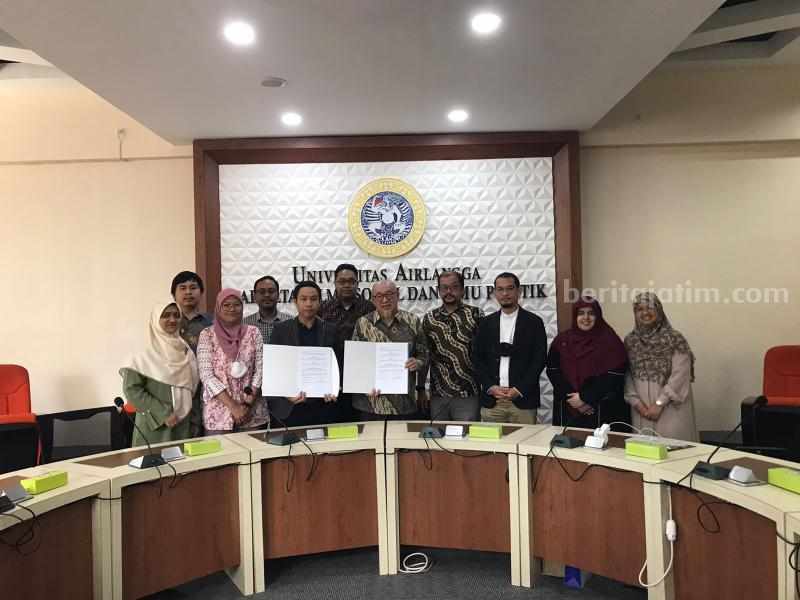 Penandatanganan kerjasama internasional FISIP Unair dengan Prince Sonkla Univerity Thailand