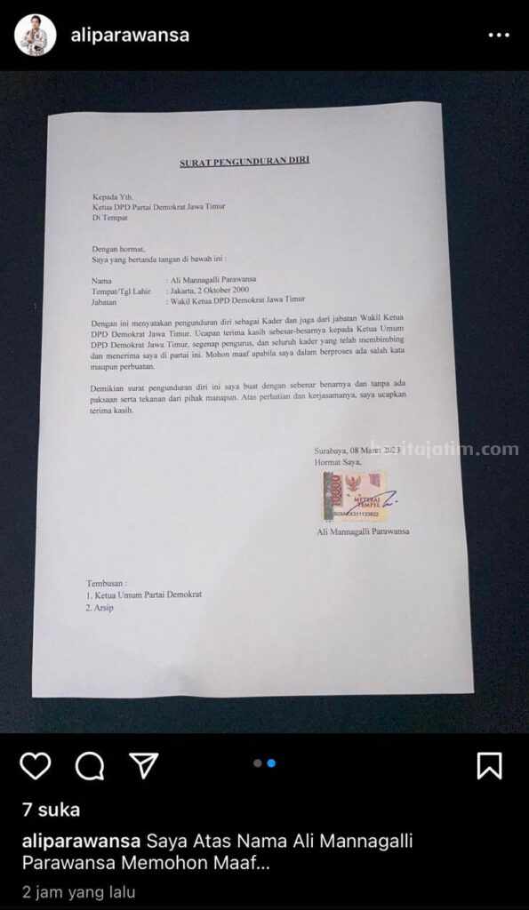 Surat pengunduran diri