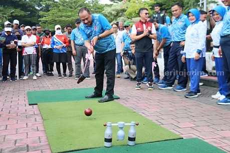 Kejuaraan Woodball Piala Gubernur Jatim Diikuti 256 Atlet Kejuaraan Woodball Piala Gubernur Jawa Timur Diikuti 256 Atlet