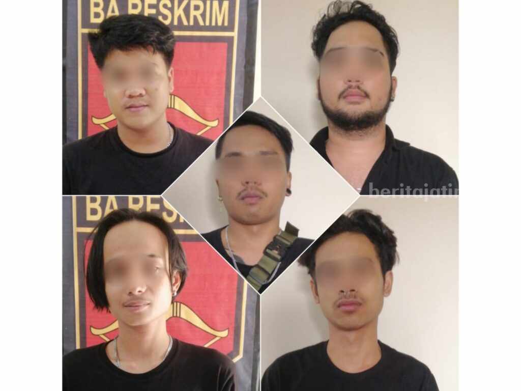 Lima karyawan Chug Bar yang ditangkap polisi