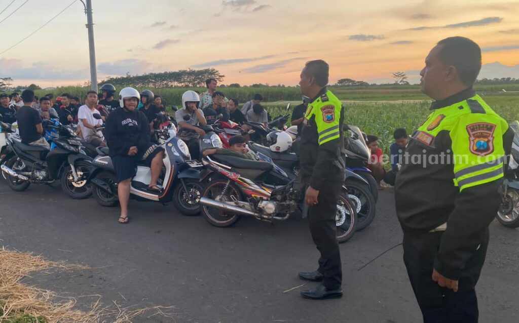Razia Balap Liar, Satlantas Polres Kediri Amankan 70 Motor