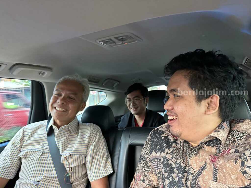 Ali Mannagalli Parawansa semobil dengan Tokoh PDIP Ganjar Pranowo
