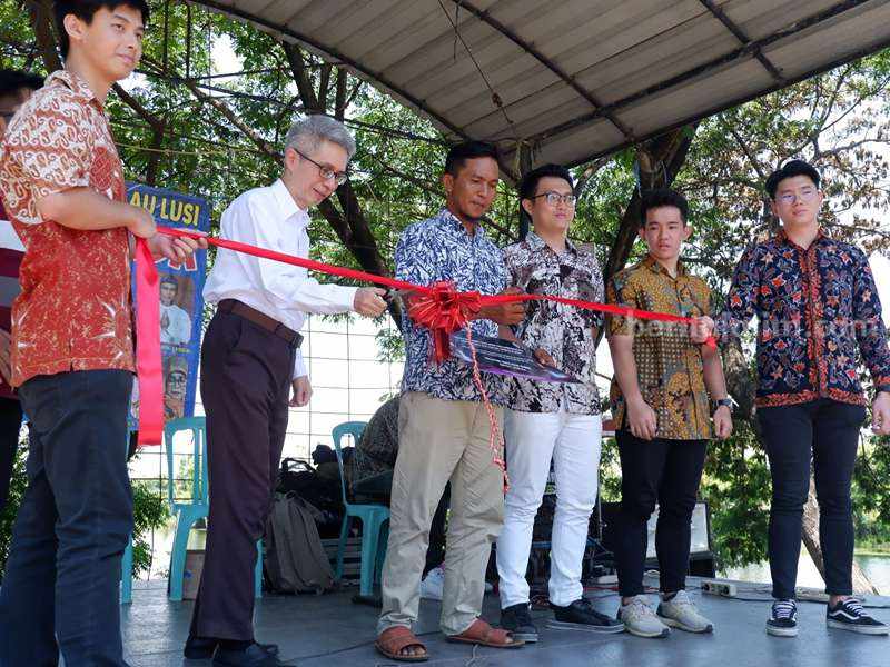 Mahasiswa UK Petra Garap Wisata di Tlocor Sidoarjo Peresmian Spot Foto dan Filter Balam di Dusun Tlocor, Sidoarjo