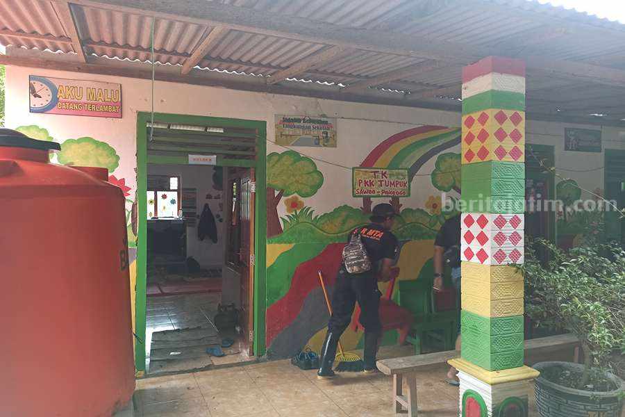 Gedung TK di Ponorogo Jadi Pengungsian, Siswa Belajar di Rumah Warga TK desa tumpuk ponorogo