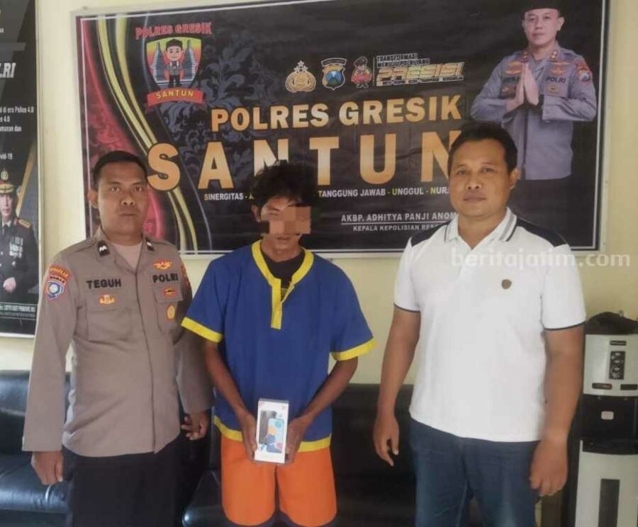 Polres Gresik Ringkus Warga Sidayu Spesialis Pembobol Rumah polisi gresik