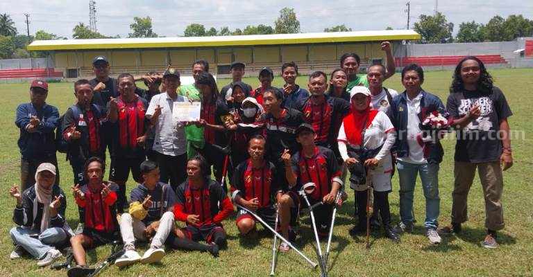 Persaid Juara Sepak Bola Amputasi Piala Bupati Jember Persaid