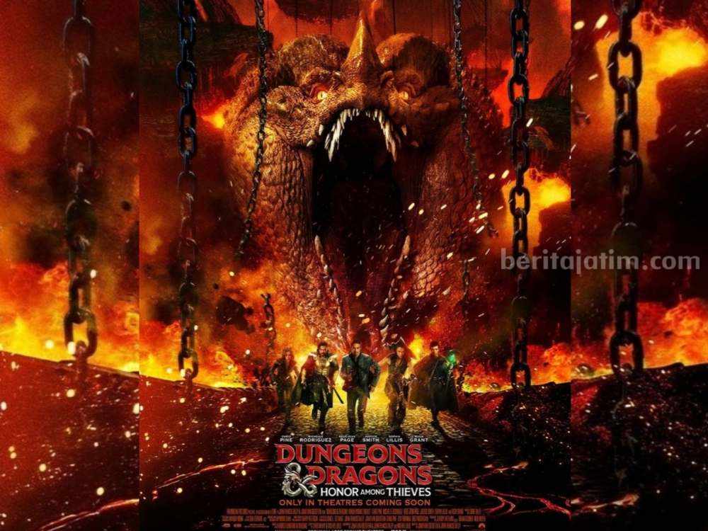 Poster Dungeons & Dragons: Honor Among Thieves, film terbaru dan sedang trending saat ini. (Sumber foto: Instagram dungeonsanddragonsmovie)