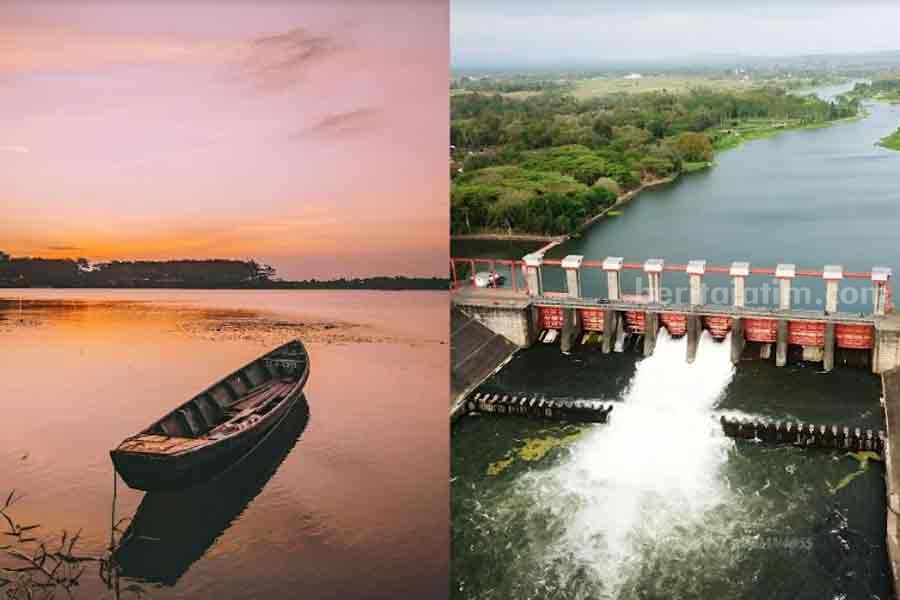 Potret pemandangan bendungan Wlingi dan Serut di Blitar (sumber: ins shareblitar dan wisatablitar)