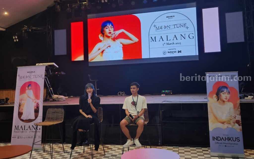 Indahkus merilis album baru bertajuk once in blue moon (Foto: Afnani/beritajatim.com)