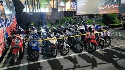 Balap Liar di Jalanan Kota Malang, Belasan Motor Diamankan balap liar