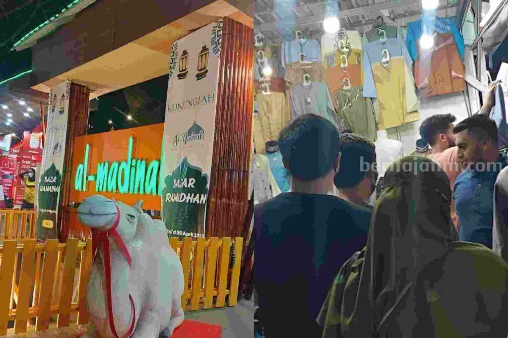 Bazar Ramadan Al-Madinah, Pilihan Tempat Berburu Takjil di Surabaya Para pencari takjil menyerbu deretan stan makanan dan minuman yang berjejer di Bazar Ramadan Al-Madinah, Kota Surabaya (Sumber: Nia Royani Review)