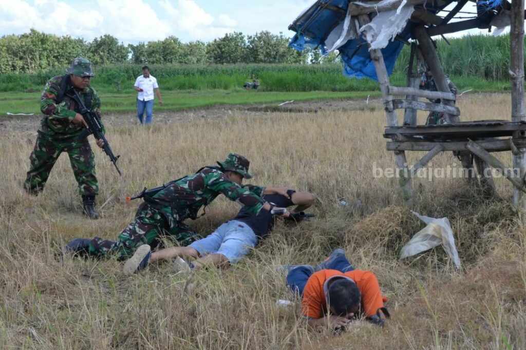 Skenario penyergapan penyusup dalam latihan Elang Gesit TA 2023 di Lanud Iswahjudi, Selasa (7/3/2023)