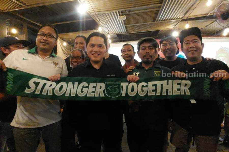 Ketum PSSI Erick Thohir Bertemu Bonek, Janjikan Ini erick thohir