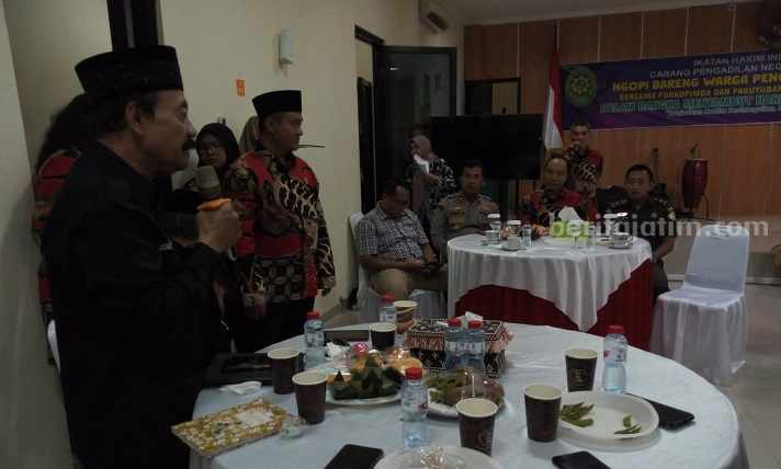 Kumpulkan Pesilat, PN Jombang Tebar Pesan Damai Lewat Ngopi Bareng