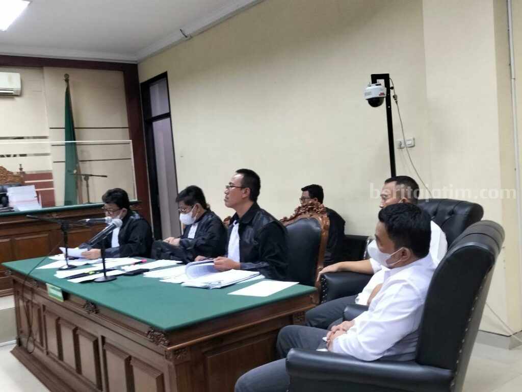 Sidang perkara dugaan suap terhadap Sahat Tua P Simandjutak yang digelar di PN Tipikor Surabaya