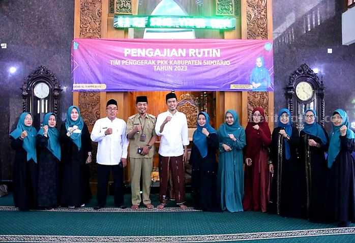 Pengajian di Masjid Nurul Huda Janti Kecamatan Waru Sidoarjo.