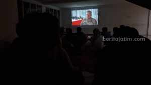 Nobar karya jurnalistik Tragedi Kanjuruhan.