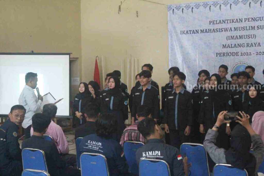Pengurus Imamusu Malang Raya 2022/2023 Dikukuhkan mahasiswa malang