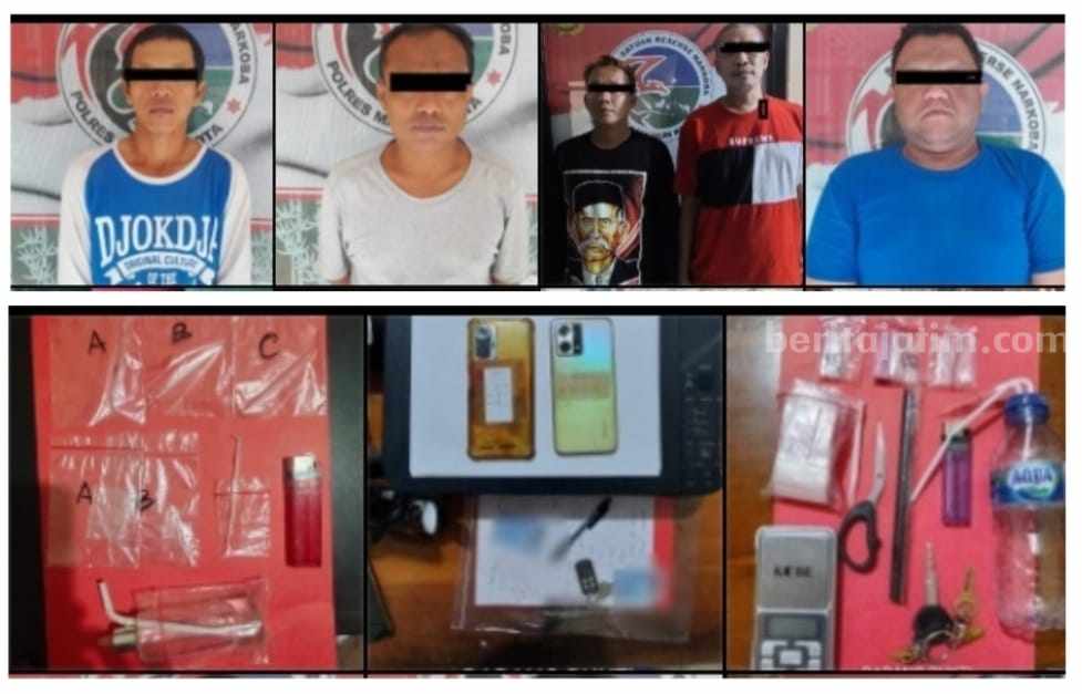 Sopir Ambulans dan Satpam RS di Madiun Ditangkap Polisi karena Sabu Sopir ambulans bersama 4 tersangka lainnya.