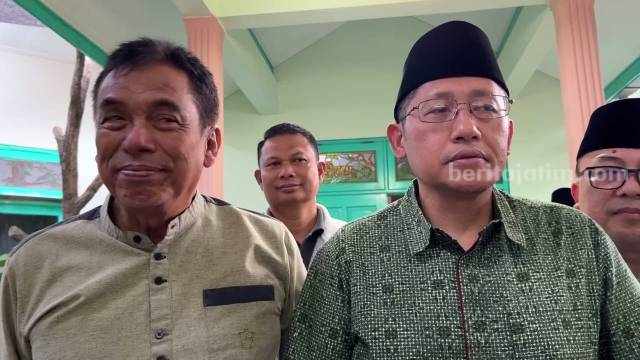 Anas Urbaningrum Sowan ke Mantan Walikota Madiun Bambang Irianto