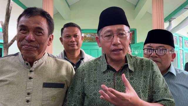 Anas Urabingrum saat berada di Kota Madiun