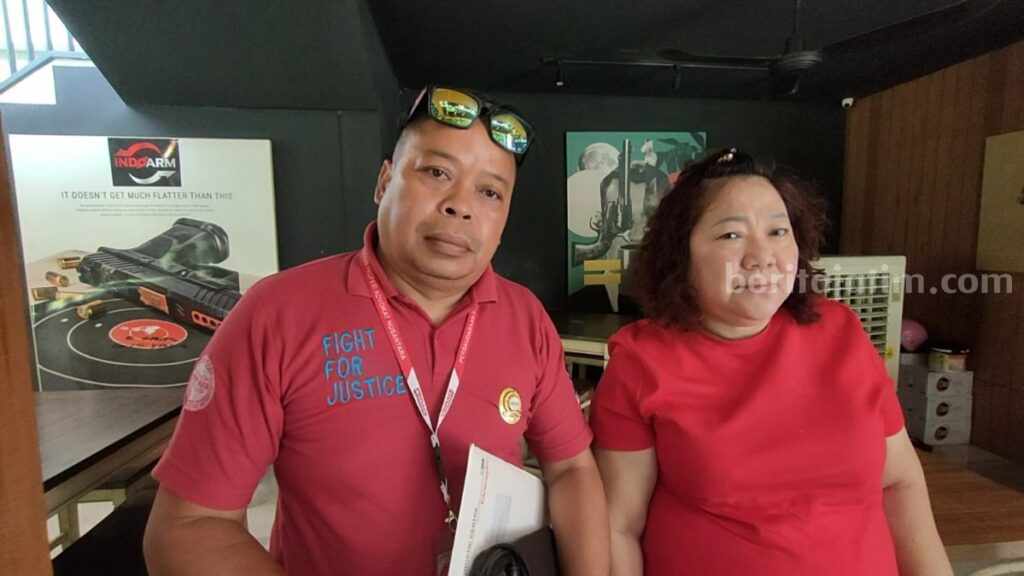 Herry Hartono bersama Mety saat diwawancarai awak media, Senin (17/04/2023). (Foto/ist)
