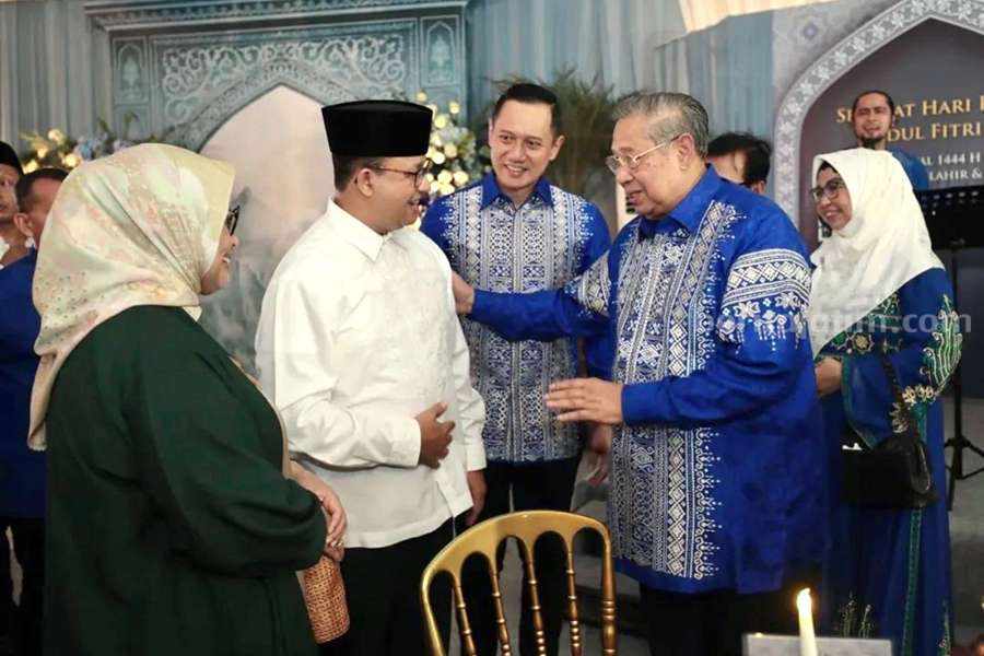 Anies Baswedan Silaturahmi ke Rumah AHY, Demokrat: Penuh Keakraban Anies Baswedan Bertemu AHY