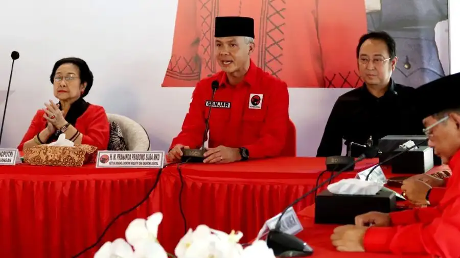 Siap Jadi Capres, Ganjar Akan Lanjutkan Terobosan Jokowi Ganjar Pranowo saat ditunjuk sebagai Capres dari PDIP, Jumat (21/4/2023)