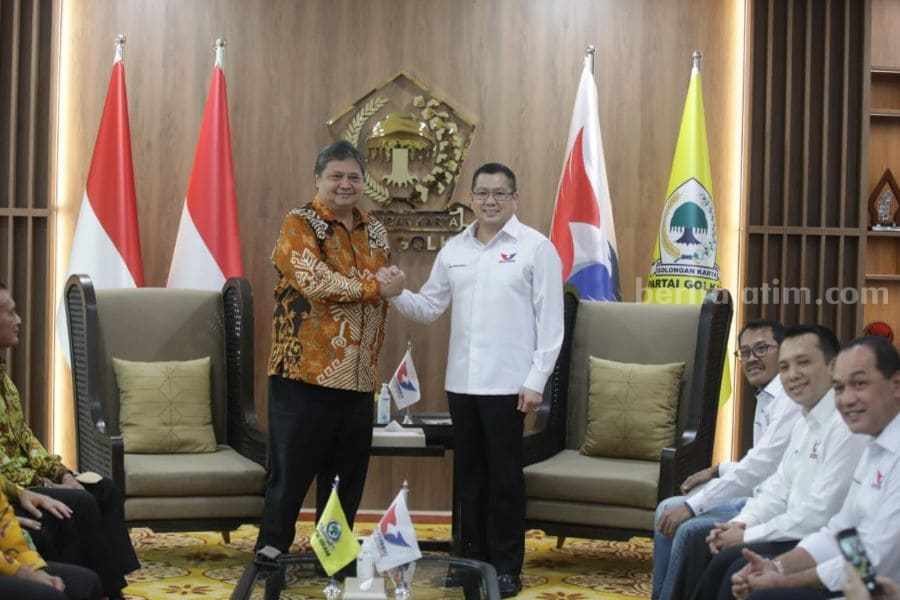 HT dan Airlangga Sepakat Lanjutkan Pembangunan Jokowi ht dan airlangga