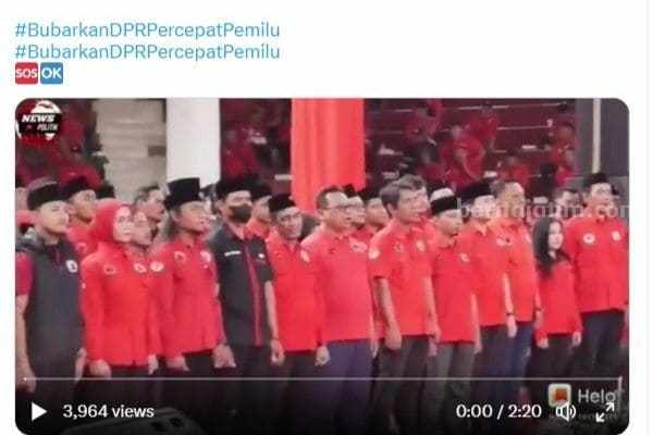 Viral PDIP Kota Blitar Deklarasikan Anies Baswedan, Hoaks! pdip kota blitar
