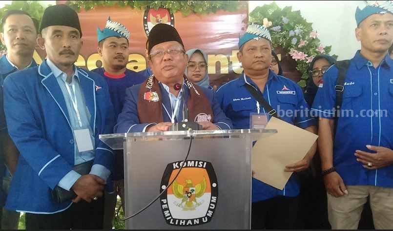 Ketua DPC Partai Demokrat Kabupaten Malang, Mustofa Hadi, Minggu (14/5/2023).