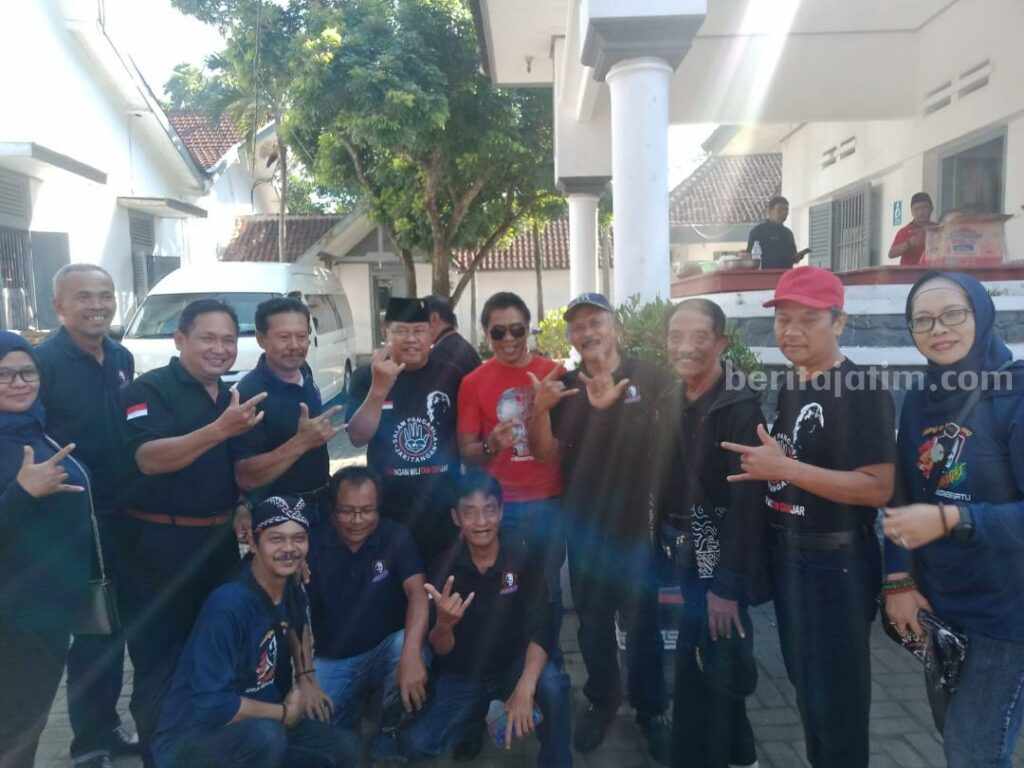 Ganjaris Blitar raya sambut Jaringan Militan Ganjar di Istana Gebang