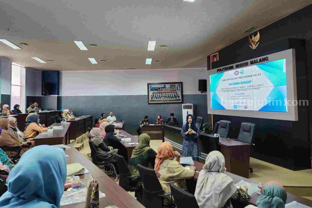 Workshop UMKM yang diadakan Polinema (Foto: Dani Alifian/beritajatim.com)