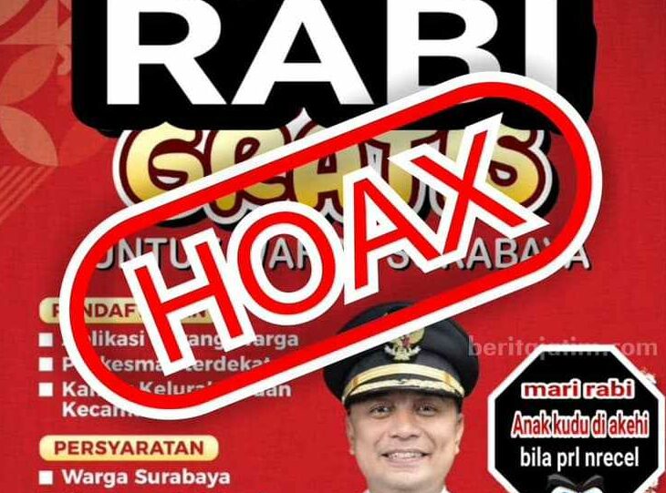Beredar Poster Event Rabi Gratis Bergambar Eri Cahyadi, Hoaks Poster viral