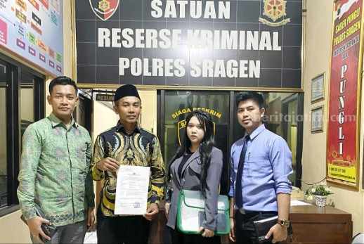 Delegasi Hotman 911 Laporkan Provokator Penganiayaan Santri Ngawi ke Polres Sragen Delegasi Hotman