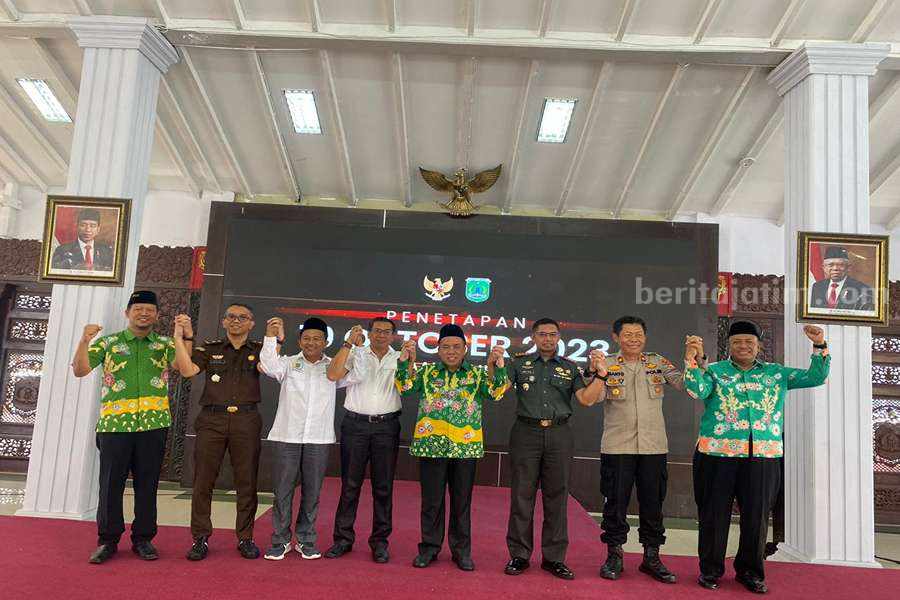 47 Desa di Kabupaten Pasuruan Akan Lakukan Pilkades pada 10 Oktober Wakil Bupati Pasuruan, Mujib Imron saat mencanangkan Pilkades Serentak di Kabupaten Pasuruan.