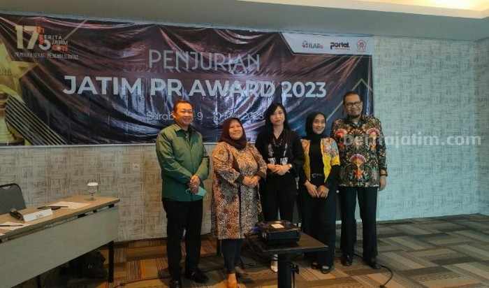 Penjurian Jatim PR Award 2023 Sudah Dimulai Penjurian Jatim PR Award 2023 di Hotel Luminor, Selasa (9/5/2023).