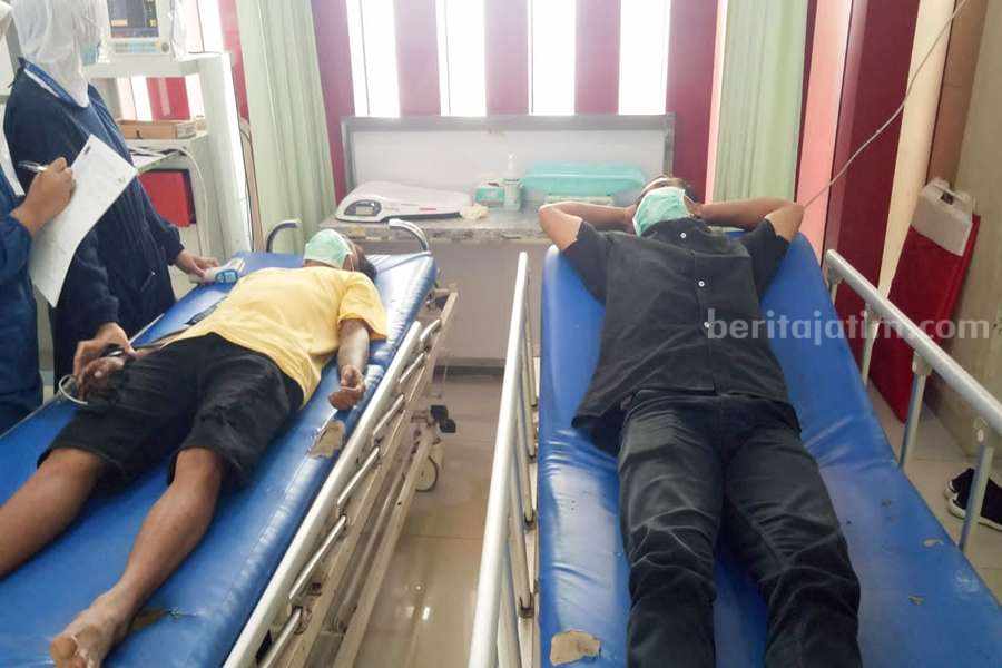 Korban yang sedang mendapat perawatan di RSUD Bangil.