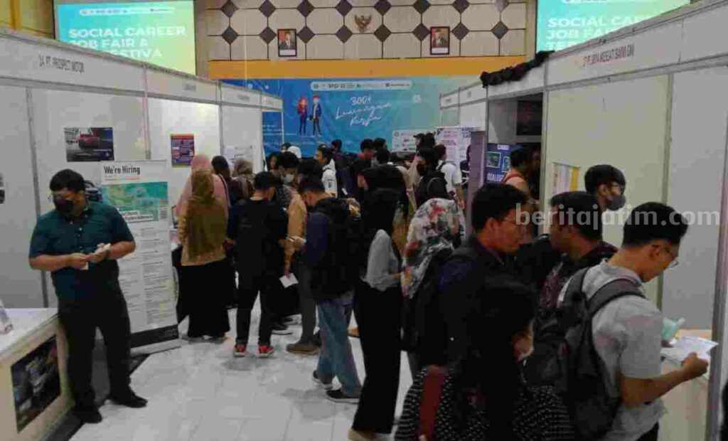 Job Fair UM Malang, 30 Perusahaan Sediakan 300 Lowongan Pekerjaan Job fair di Universitas Negeri Malang (Foto: Istimewa)