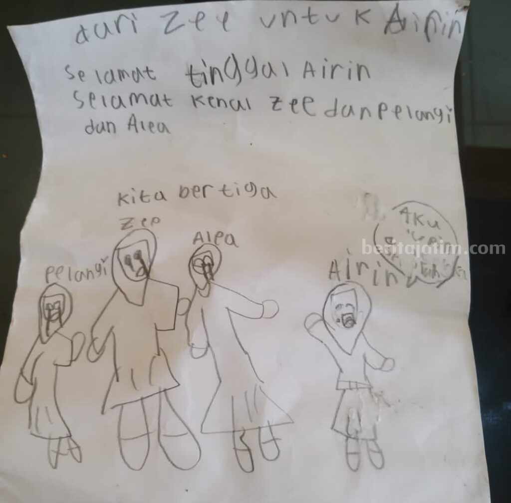 Sebelum Dibunuh, Pelajar SD Gresik Sempat Tulis Surat
