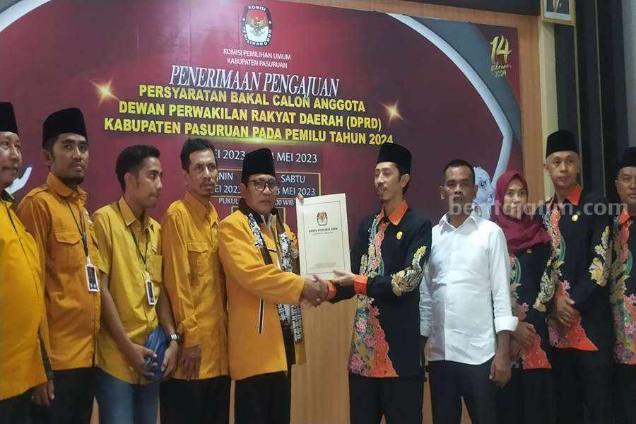 Hanura Pendaftar Pertama Bacaleg ke KPU Pasuruan